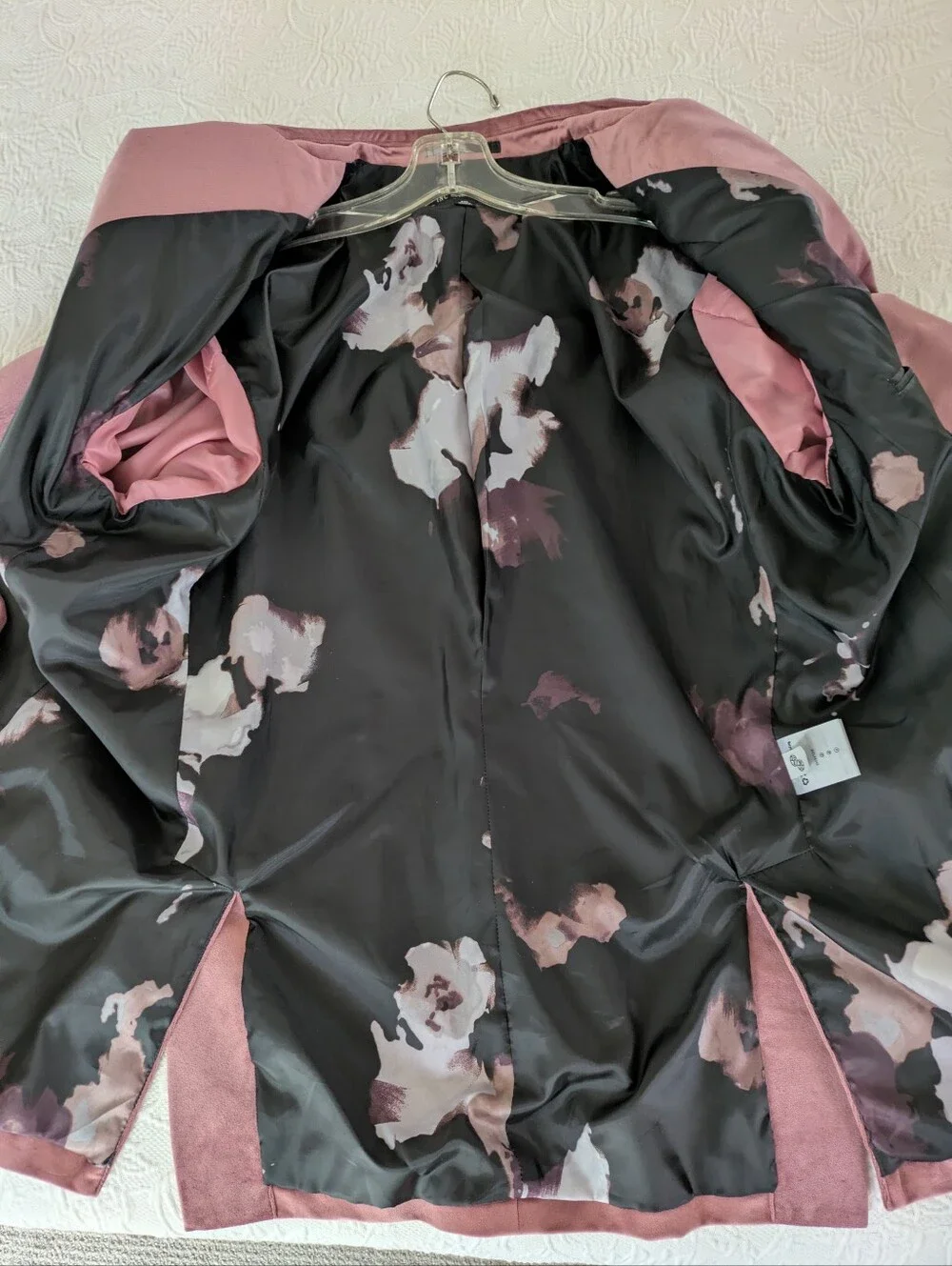 INC Pink Velvet Blazer